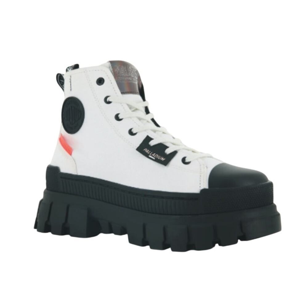 Palladium Women's Size 6.5 Revolt Hi TX Platform Boots Star White 97242-116-M